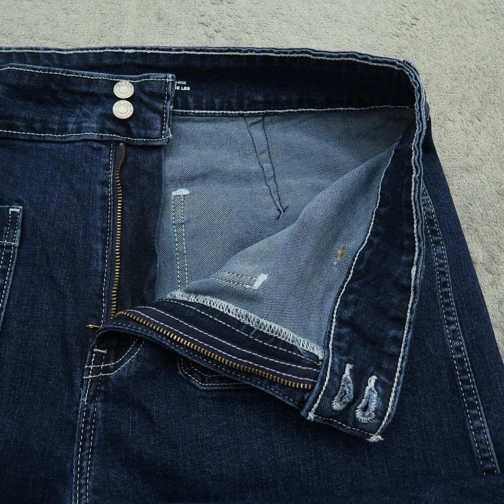 Old Navy Jeans Women's Size 14 Extra High-Rise Sky-Hi Wide-Leg Denim 30" Inseam - Picture 2 of 16